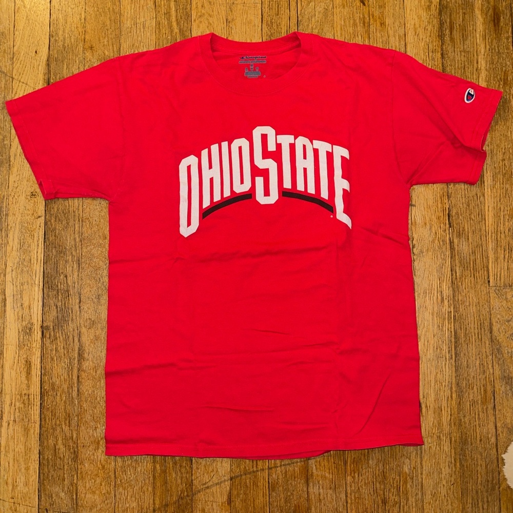 Vintage Champion Red Ohio State Men's T-Shirt